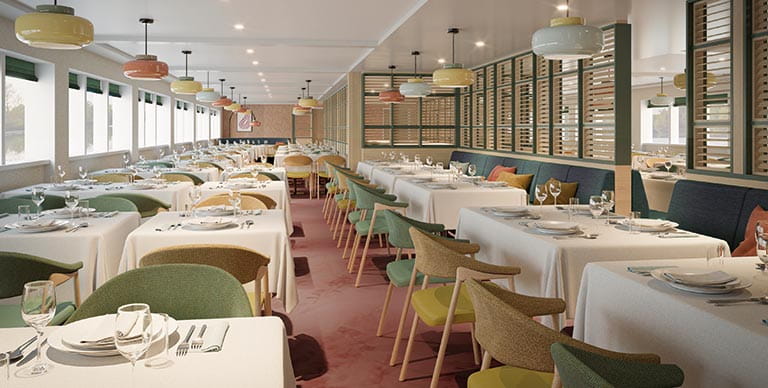 The Panorama restaurant on Spirit of the Moselle